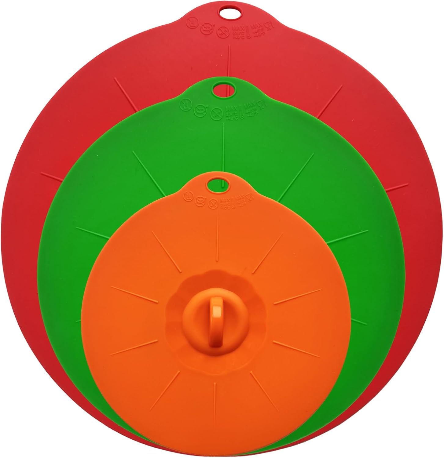 Juego de 3 tapas de silicona Orblue