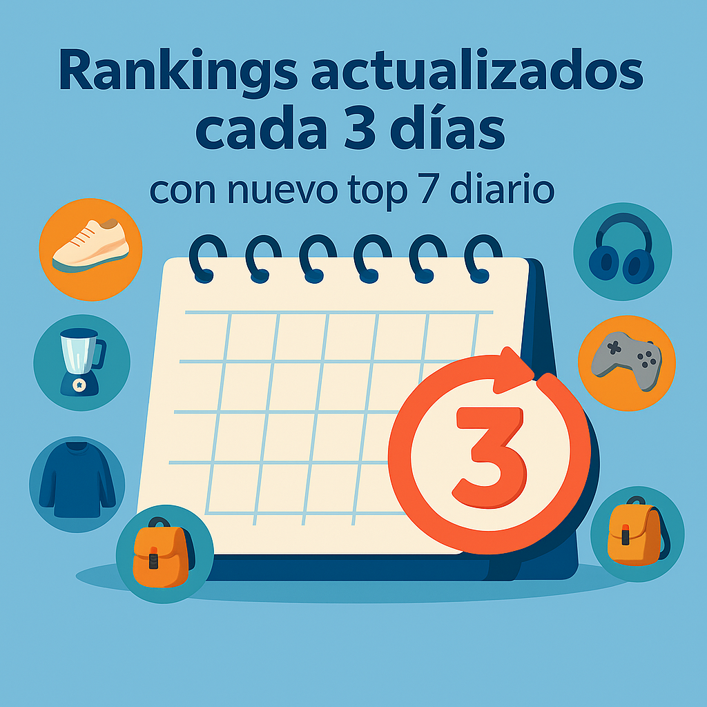 Rankings actualizados cada 3 días